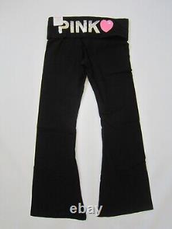 BLING Victoria Secret Pink ORIGINAL NEON HEART DOG LOGO HOODIE PANT L XL XXL SET