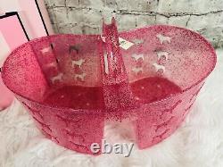 NEW LIMITED EDITION Victorias Secret PINK Shower Caddy SPARKLE Glitter Dog