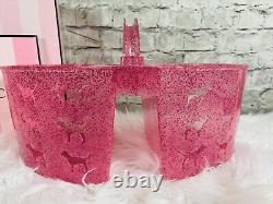 NEW LIMITED EDITION Victorias Secret PINK Shower Caddy SPARKLE Glitter Dog