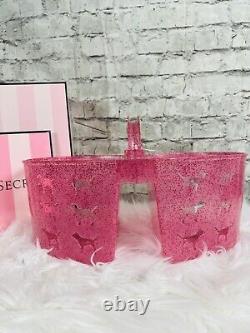 NEW LIMITED EDITION Victorias Secret PINK Shower Caddy SPARKLE Glitter Dog