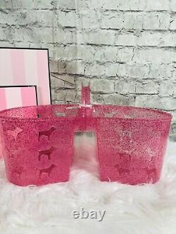 NEW LIMITED EDITION Victorias Secret PINK Shower Caddy SPARKLE Glitter Dog