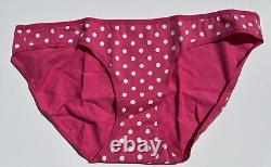 NWOT Victoria's Secret PINK Polka Dot Vintage 2008 M Bikini Panties Orig Pkg