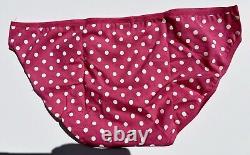 NWOT Victoria's Secret PINK Polka Dot Vintage 2008 M Bikini Panties Orig Pkg