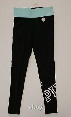 New! VICTORIA SECRET PINK 3 Piece Tee Sweatshirt Leggings Outfit Set X-Small