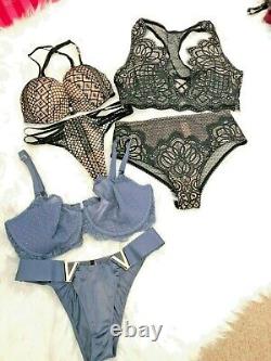 New Victoria' Secret Lot 56 Not Pink Wholesale Bra 28/panty 28 Random Style Size