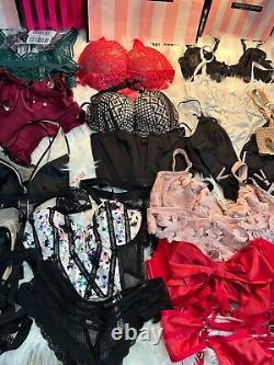 New Victoria' Secret Lot 56 Not Pink Wholesale Bra 28/panty 28 Random Style Size