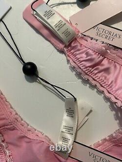 Nwt Victoria Secret For Love & Lemons Posie Bra Xs & Thong Panty S Pink Set