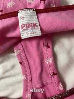 Nwt Victoria's Secret Pink M Crown Love Dog Vintage Rare Bikini Panties Hipster