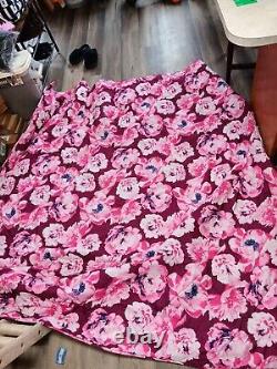 PINK Victoria's Secret MaroonFloral Reversible Comforter and 2 Pillowcases