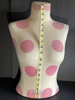 RARE Victoria's Secret Pink Pock dot Mannequin, 18.5 Tall