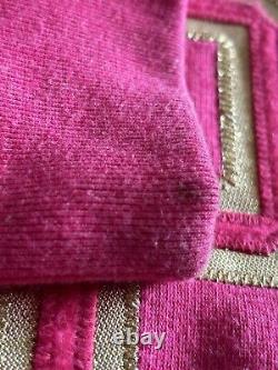 RARE Victorias Secret Pink Sequins Bling Varsity Jacket Fleece LIM. ED HTF L