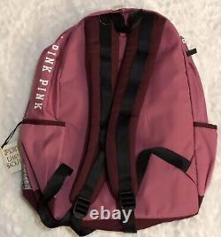 Victoria Secret Dark Pink & Marl Large Campus Backpack NWT