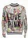 Victoria Secret LOVE PINK Rainbow Metallic Sequin Jacket Fashion Extra Small XS