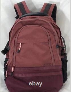 Victoria Secret PINK Dark Dusty Rose & Maroon Pink Large Full Size Backpack NWT