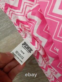 Victoria Secret Pink Aztec 3-piece Beddings GUC Twin Size