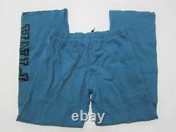 Victoria Secret Pink BLUE CORAL DOG LOGO TEE SHIRT XL BOYFRIEND PANT L COZY SET