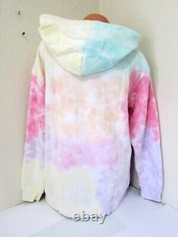 Victoria Secret Pink FREYA TIE DYE LOGO PULLOVER HOODIE LEGGING PANT XL 2XL SET