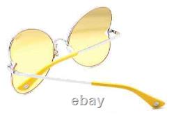 Victoria Secret Pink PK0012 16G Yellow Silver Butterfly Sunglasses 59-18-140