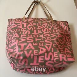 Victoria Secret Pink Tote Bag Purse Leather Handle
