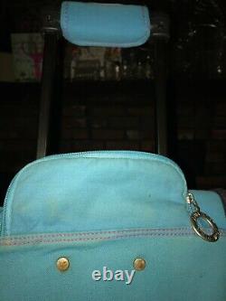 Victoria's Secret PEACE LOVE PINK Roll Wheel DUFFEL BAG Luggage DOG NUT Hippie