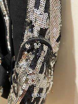 Victoria's Secret PINK Fashion Show Bling Sequin KISS Canvas Backpack Large NWT