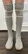 Victoria's Secret PINK Sweater Sock Boots Knee High Slipper Mukluk L 9-10 RARE