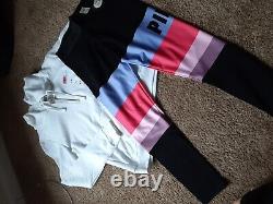 Victoria's Secret Pink Rainbow Ombre Hoody & Rainbow Leggings L HTF