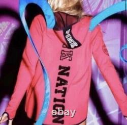 Victoria's Secret Pink Runway Fashion Show Bling Coral Jacket L