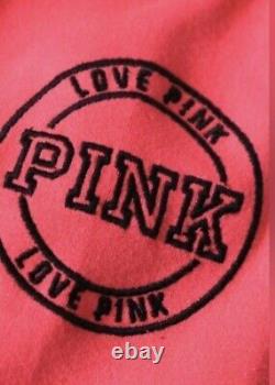 Victoria's Secret Pink Runway Fashion Show Bling Coral Jacket L