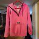 Victoria secret Pink hooded fleece sweatshirt zip up, pull over, Large Medium