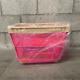 Victoria secret VS Pink Clear Plastic Bin w insert new