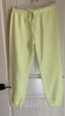 Victorias Secret PINK Sz M Classic Sweatpants Set Yellow Tshirt Sz s