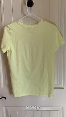 Victorias Secret PINK Sz M Classic Sweatpants Set Yellow Tshirt Sz s