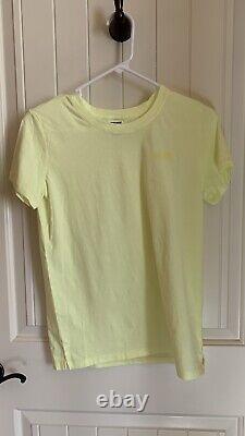 Victorias Secret PINK Sz M Classic Sweatpants Set Yellow Tshirt Sz s