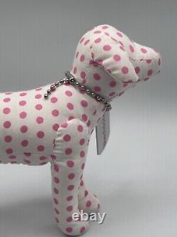 Victorias Secret Pink Original Dog Stuffed Animal With Puppyordog.com Dogtag Rare