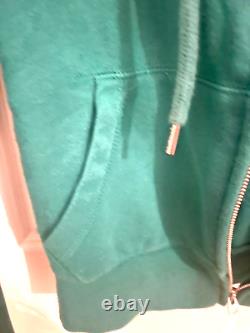 Vintage Victoria's Secret PINK Miami Dolphins Green Sequin Full Zip XS Jacket