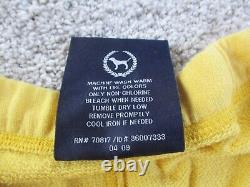 Vintage Victorias Secret Pink Dog Y2K Sweat Suit Capri Shorts Large Med Yellow