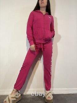 Y2K Victorias Secret Pink 1986 Super Model bling Track Suit Xs/Small